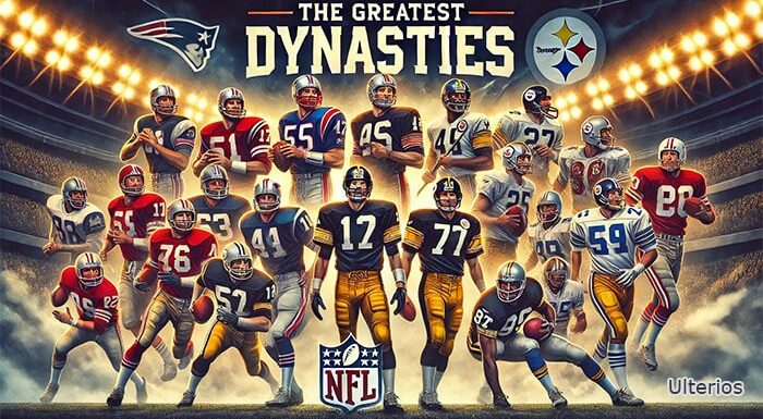 NFL Dynasties withe standing NFL Football players