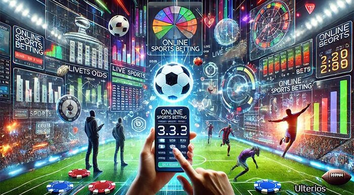 Evolution of Online Sports Betting with man holding smartphone