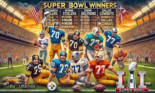 NFL Super Bowl winners of the 1970s with team list